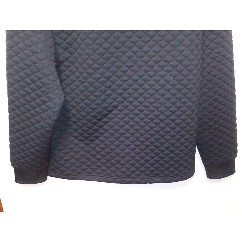 Bruno Milano Mens Jacket Full Zip quilted Sz L Charcoal Color long sleeve soft - Picture 6 of 10
